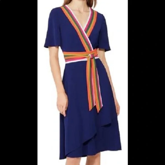 Tory Burch Peggy Wrap Dress *EUC* - Picture 5 of 9